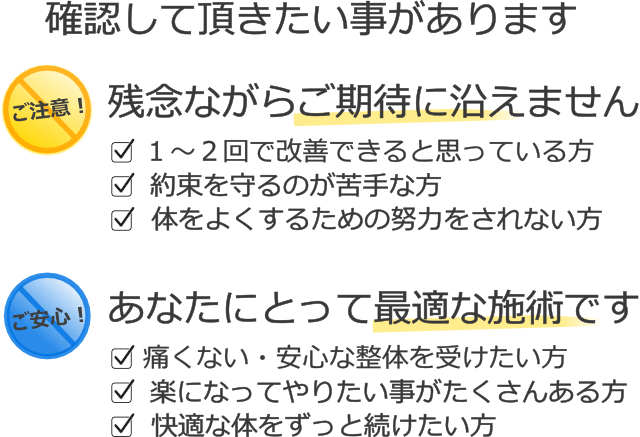 確認していただきたい事があります